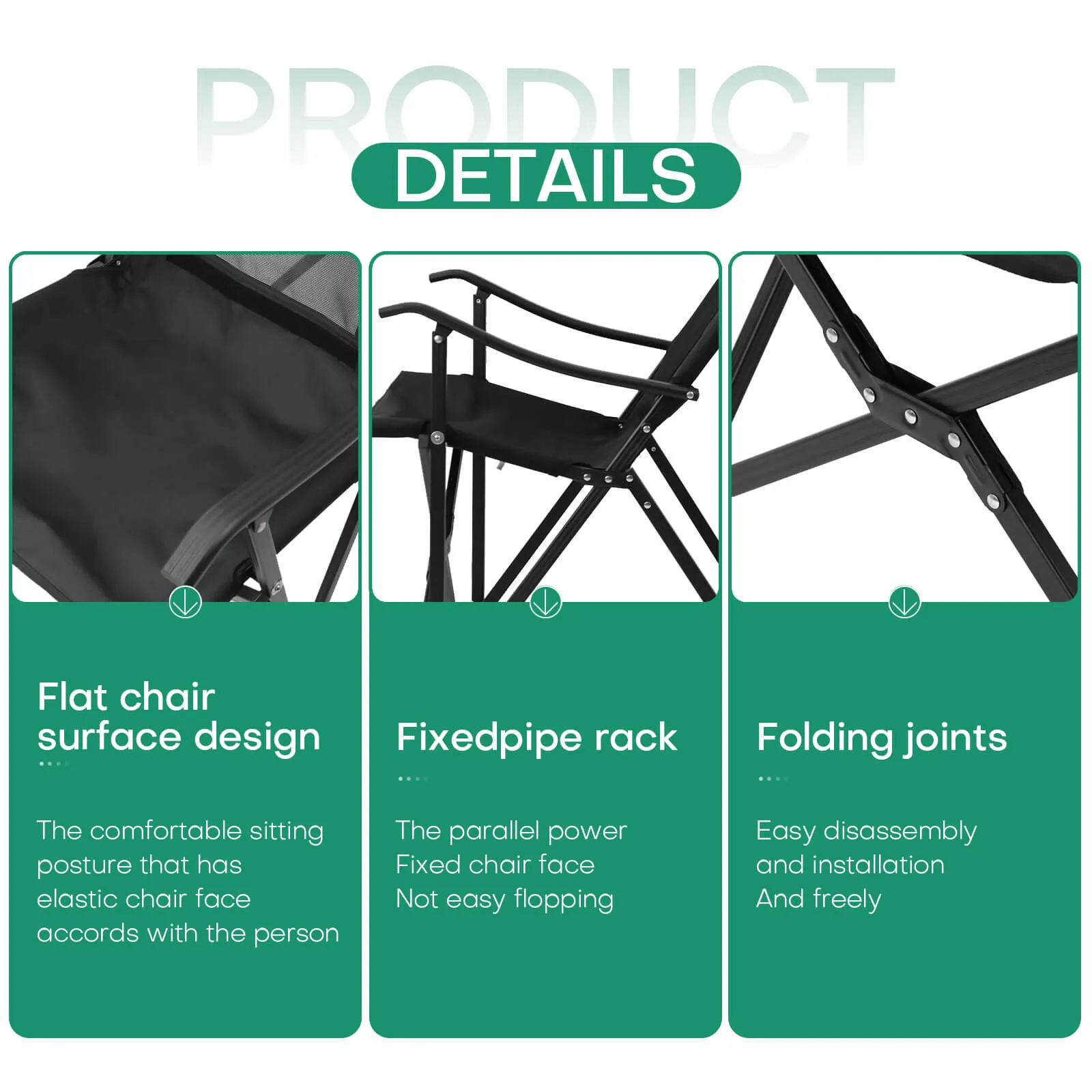 600D Oxford Heavy Duty Portable Camping Chair Lightweight Support