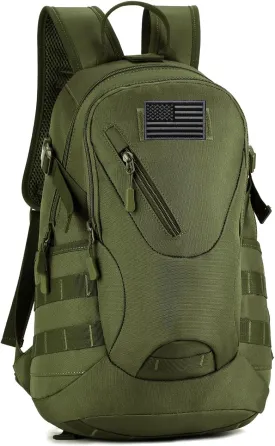 ArcEnCiel 15L Motorcycle Backpack Tactical Bag Rucksacks for Outdoor Camping Trekking Hunting with Patch
