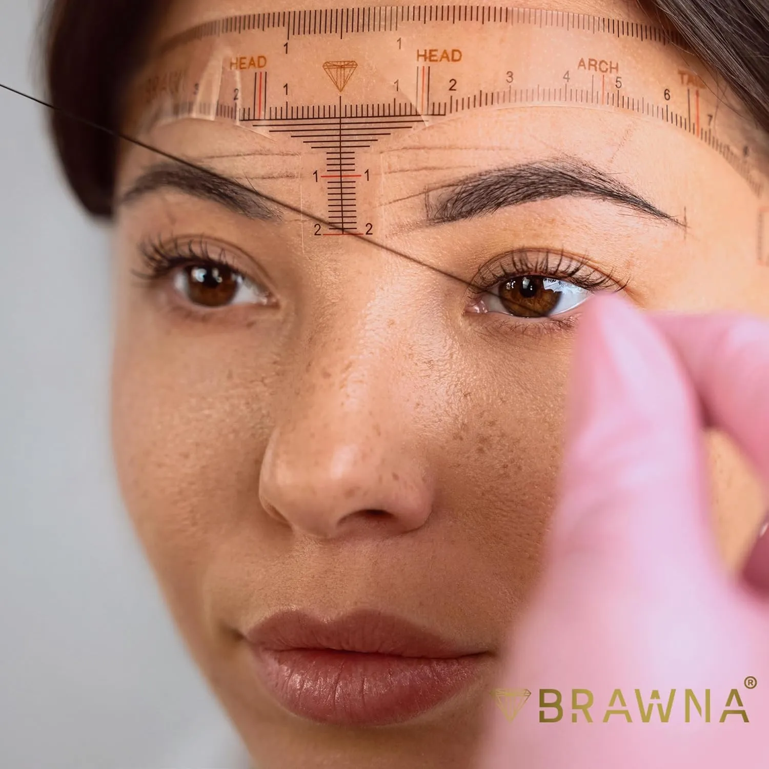 BRAWNA [ 30 Meters ] Pre-Inked Mapping String for Eyebrow Measuring Tool - PMU Supplies - 4 pack - Black