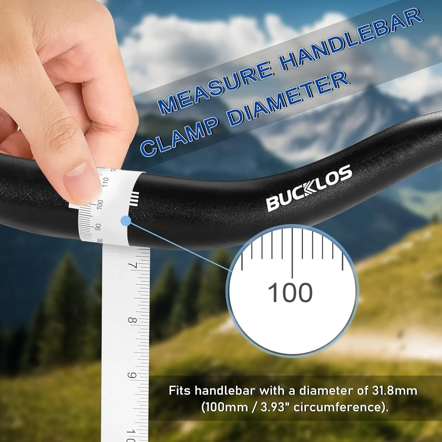 BUCKLOS Adjustable Bike Stem MTB 25.4mm 31.8mm 90/110/130/145mm 80 Degree Bike Stem Riser for Angle Adjustment, Bicycle Handlebar Extension for Commuter Bikes, E-Bike, Mountain, Road Bicycles
