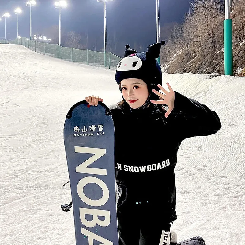 Cartoon Skiing Helmet Cover
