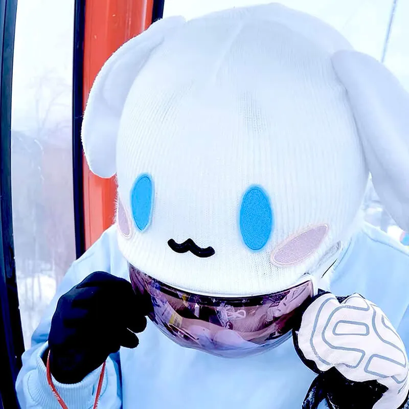 Cartoon Skiing Helmet Cover