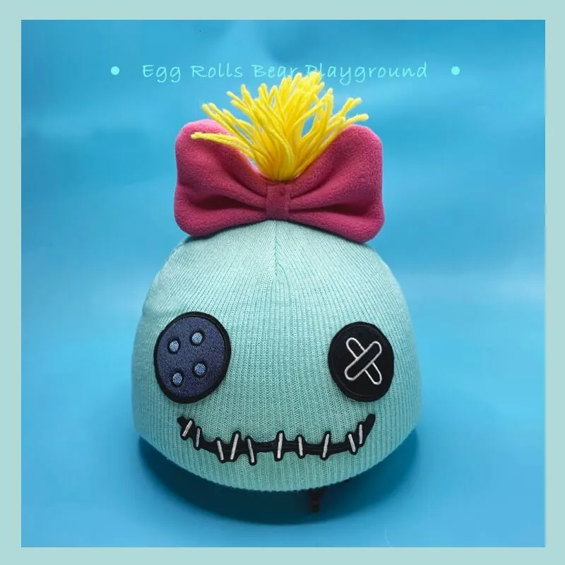 Cartoon Skiing Helmet Cover