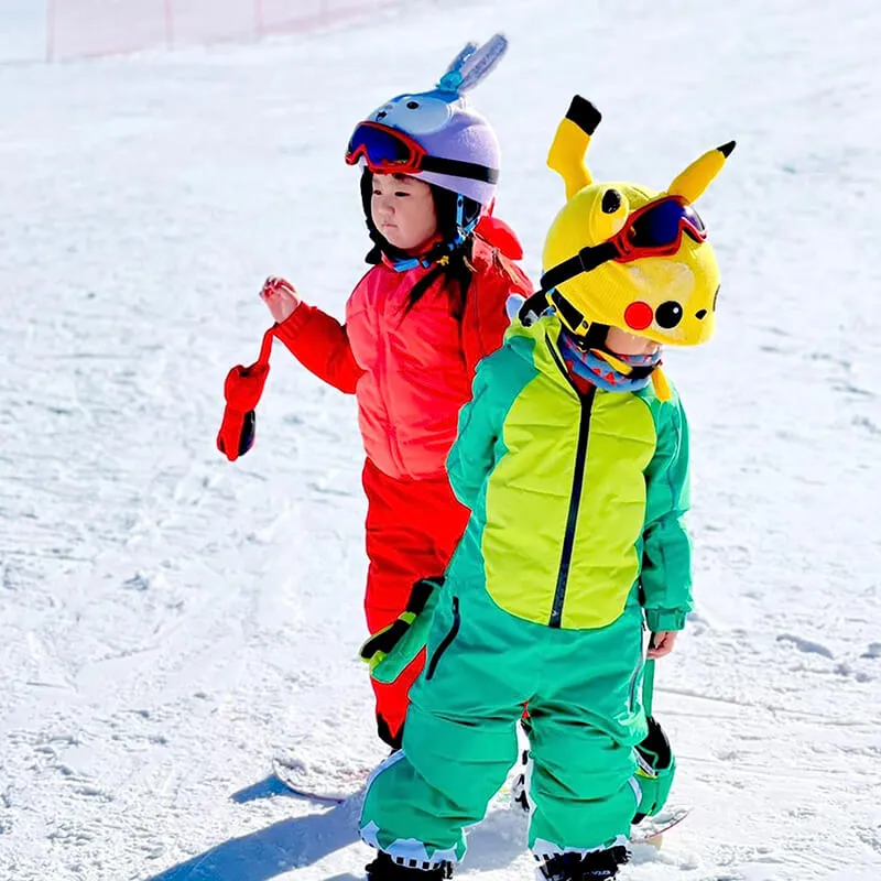 Cartoon Skiing Helmet Cover