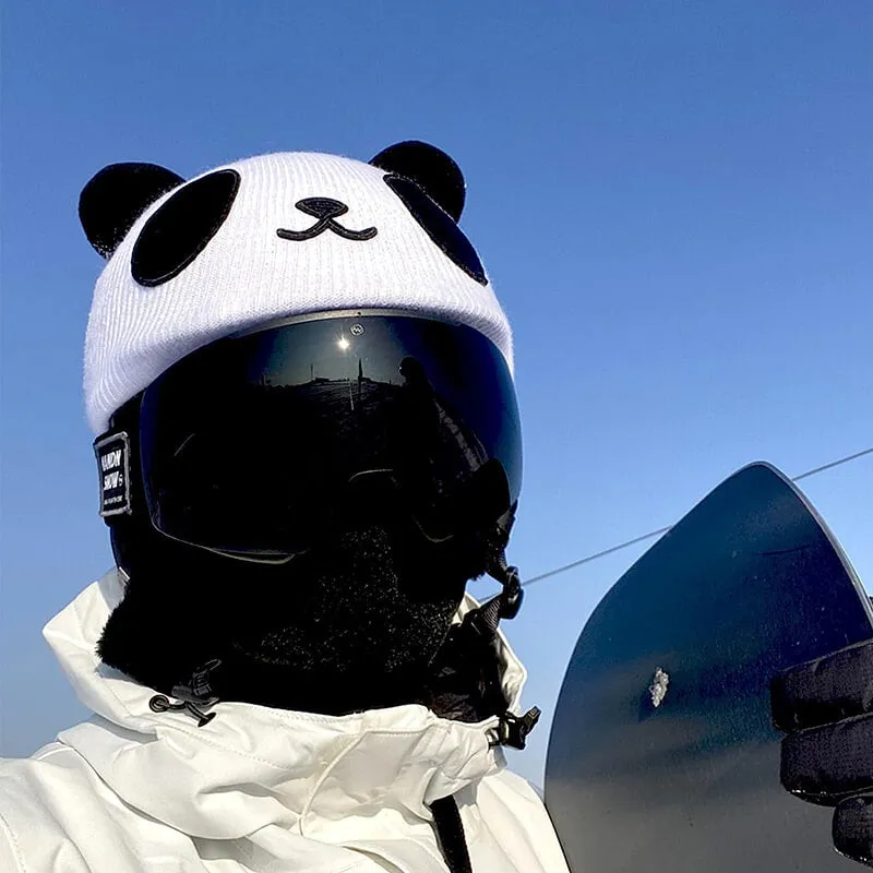 Cartoon Skiing Helmet Cover