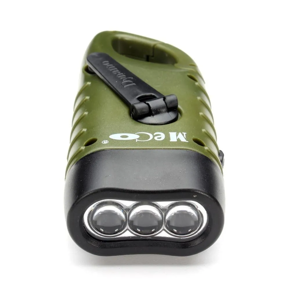 Emergency Rechargeable Hand Crank Dynamo Solar LED Flashlight