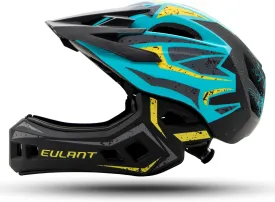 EULANT Childrens Full Face Helmet with Chin Guard, Bicycle Helmet for Girls and Boys Aged 6 Years, Fits Head Size 48-56 cm