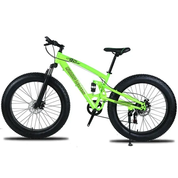 Fat Bike Speed Change Cross-country Mountain Bike, 4.0 Super Wide Tires, Snow Sand Bicycle, Male And Female Student Bicycle