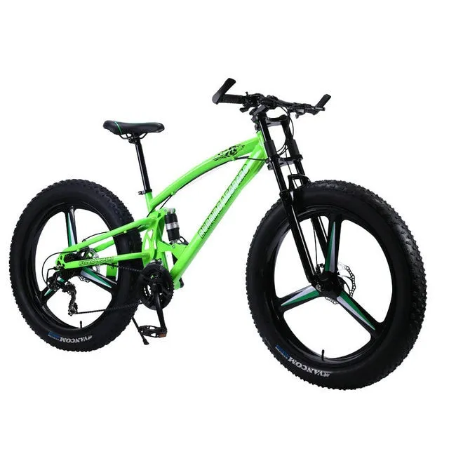 Fat Bike Speed Change Cross-country Mountain Bike, 4.0 Super Wide Tires, Snow Sand Bicycle, Male And Female Student Bicycle