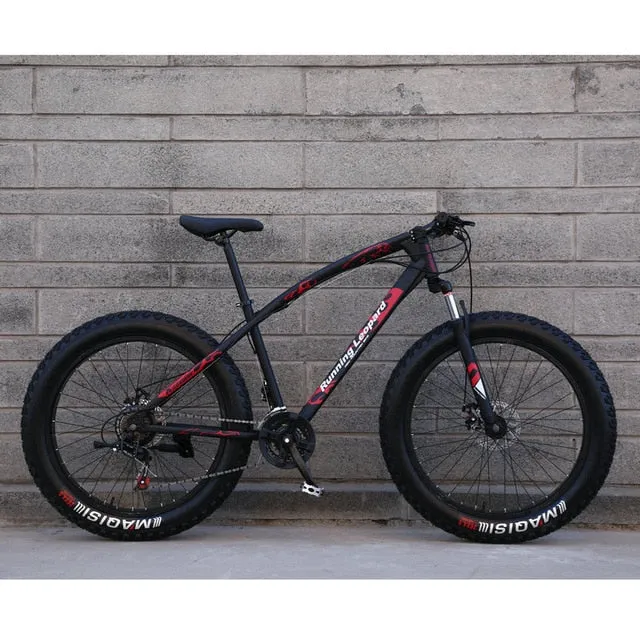 Fat Bike Speed Change Cross-country Mountain Bike, 4.0 Super Wide Tires, Snow Sand Bicycle, Male And Female Student Bicycle