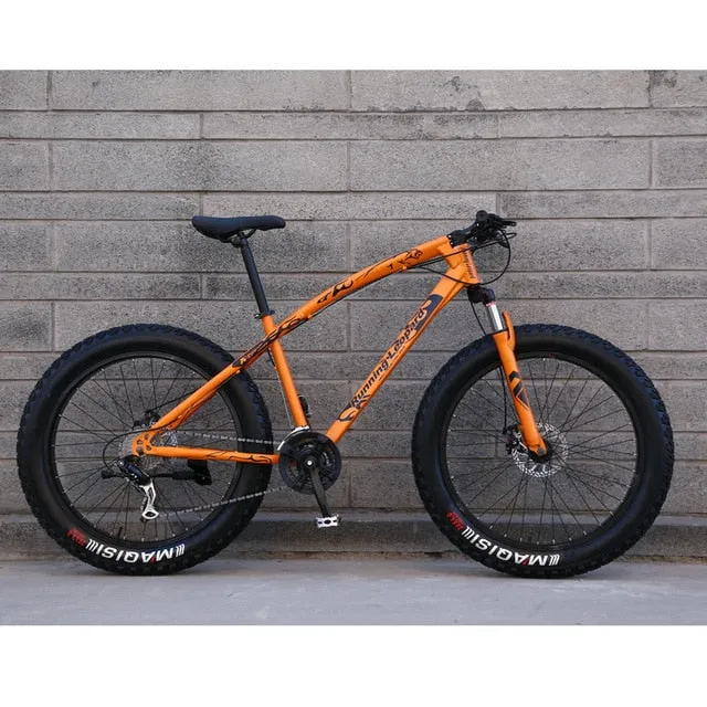 Fat Bike Speed Change Cross-country Mountain Bike, 4.0 Super Wide Tires, Snow Sand Bicycle, Male And Female Student Bicycle