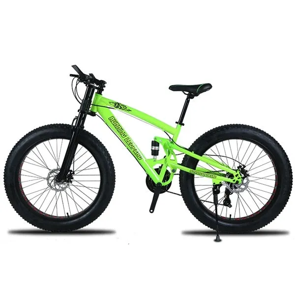 Fat Bike Speed Change Cross-country Mountain Bike, 4.0 Super Wide Tires, Snow Sand Bicycle, Male And Female Student Bicycle