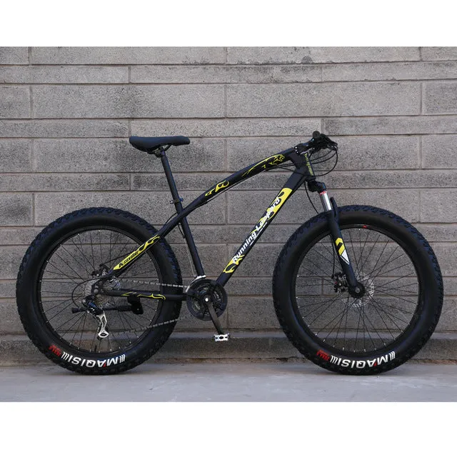 Fat Bike Speed Change Cross-country Mountain Bike, 4.0 Super Wide Tires, Snow Sand Bicycle, Male And Female Student Bicycle