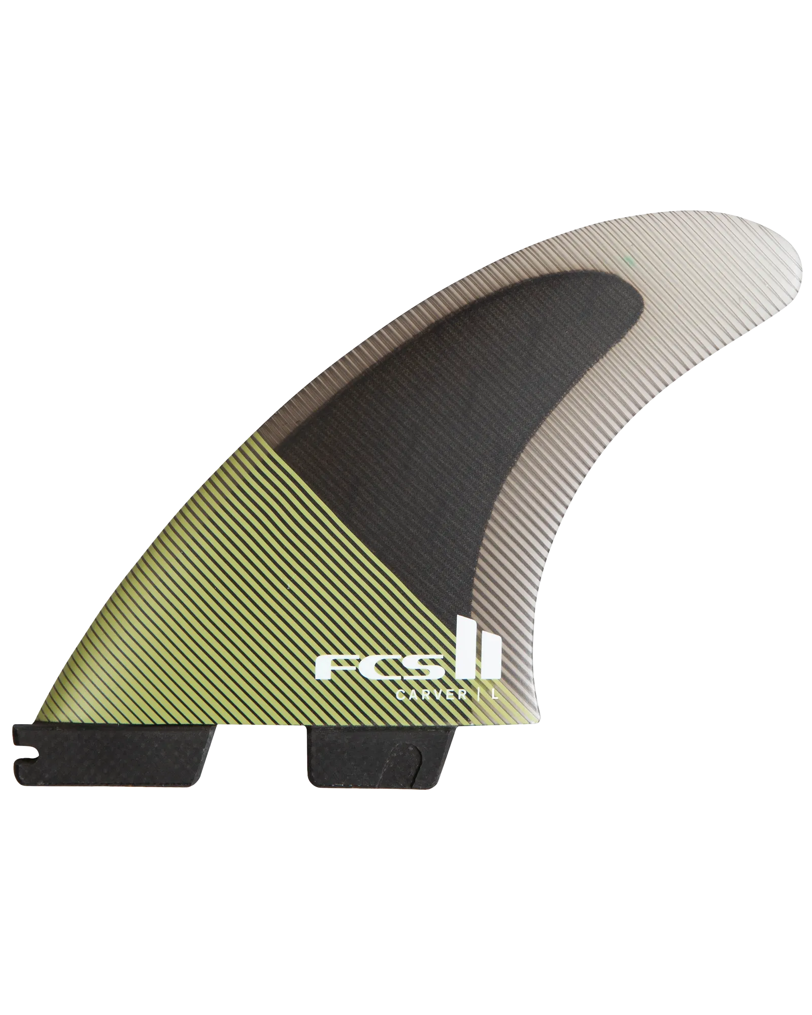 FCS II Carver PC Tri Surfboard Fins in Eucalyptus