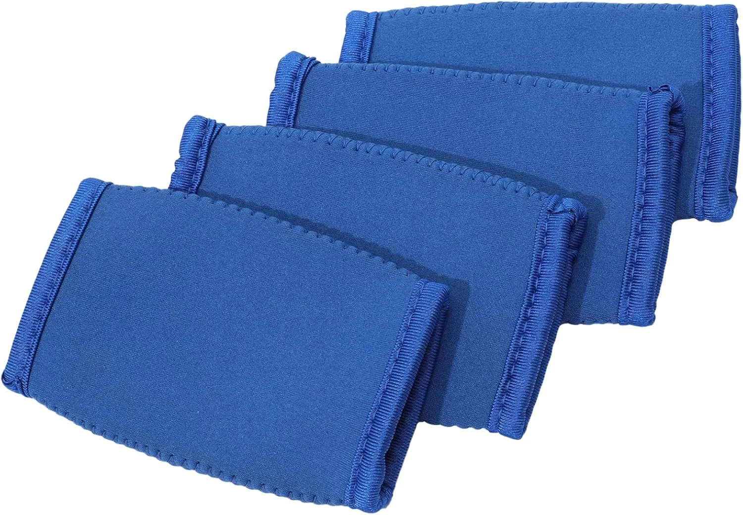 FEESHOW 4Pcs Football Chin Strap Pad,Comfortable Football Chin Cover for Adults Ski, Riding, Sports Blue One Size