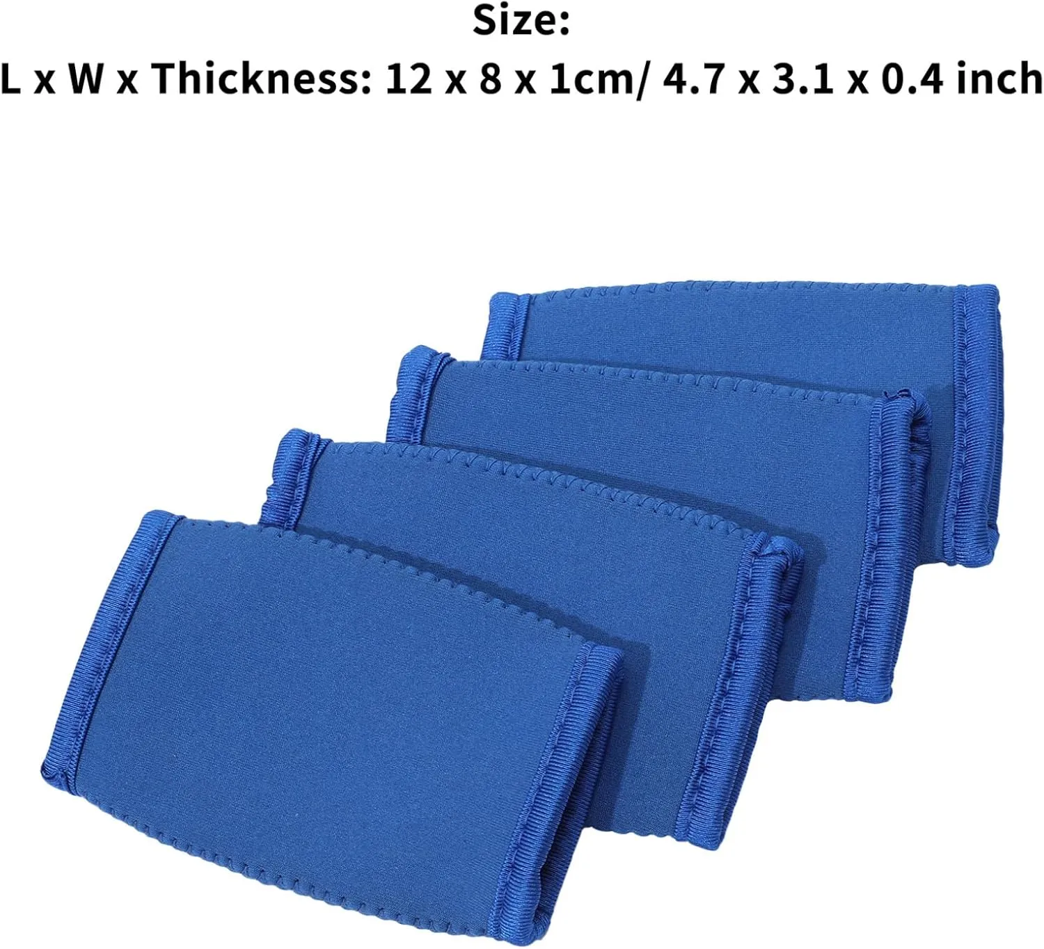 FEESHOW 4Pcs Football Chin Strap Pad,Comfortable Football Chin Cover for Adults Ski, Riding, Sports Blue One Size
