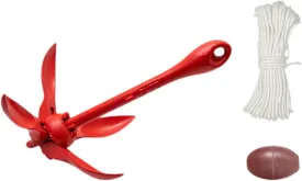 Folding Grapnel Boat Anchor Folding Marine Anchor for Raft Ski Speedboat