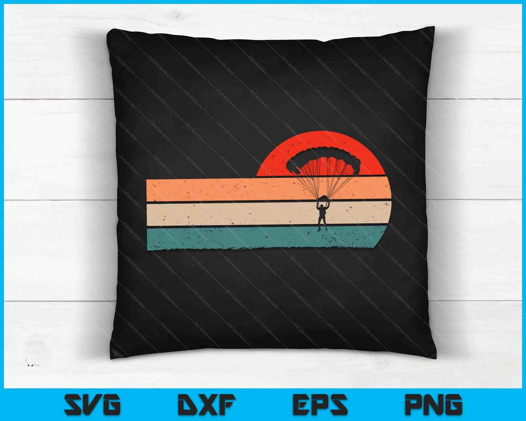 Funny Paraglider & Paragliding & Skydiving SVG PNG Digital Cutting Files