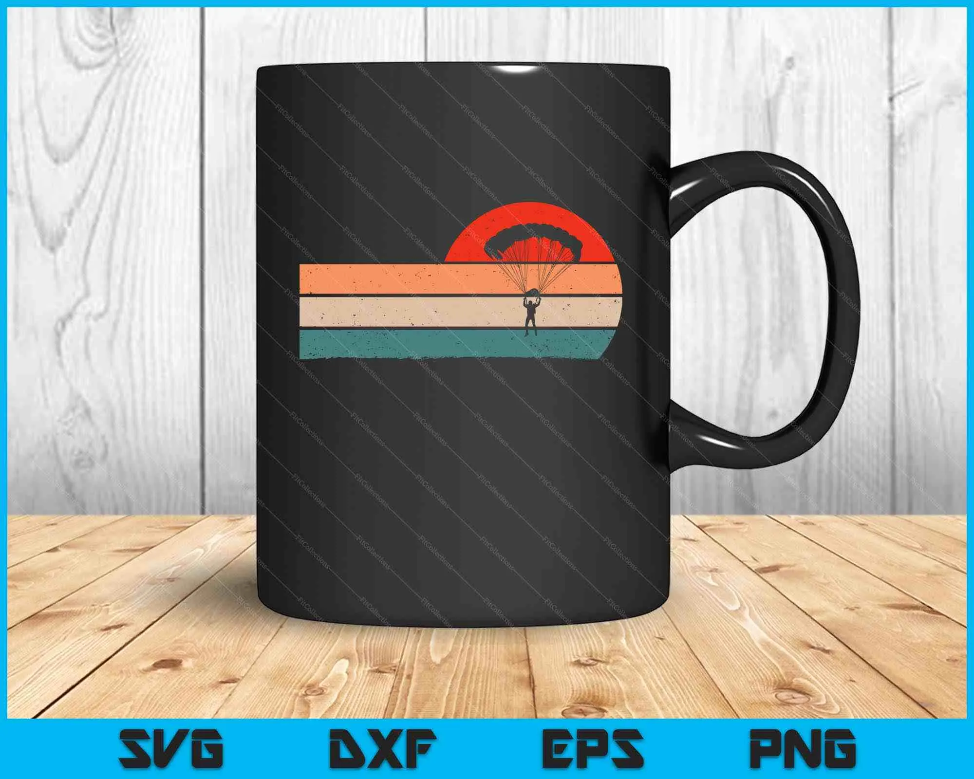 Funny Paraglider & Paragliding & Skydiving SVG PNG Digital Cutting Files