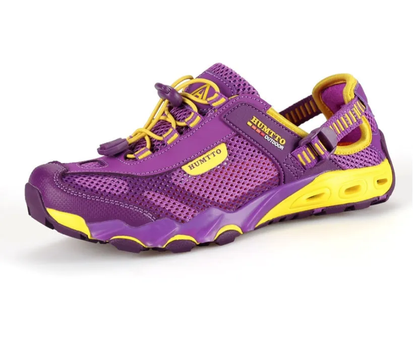 Gray Pink Hiking River Shoes - Women's
