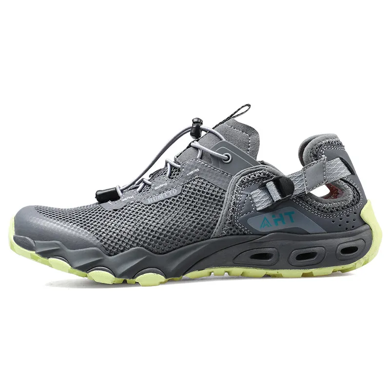 Gray Teal Hiking River Shoes - Men's
