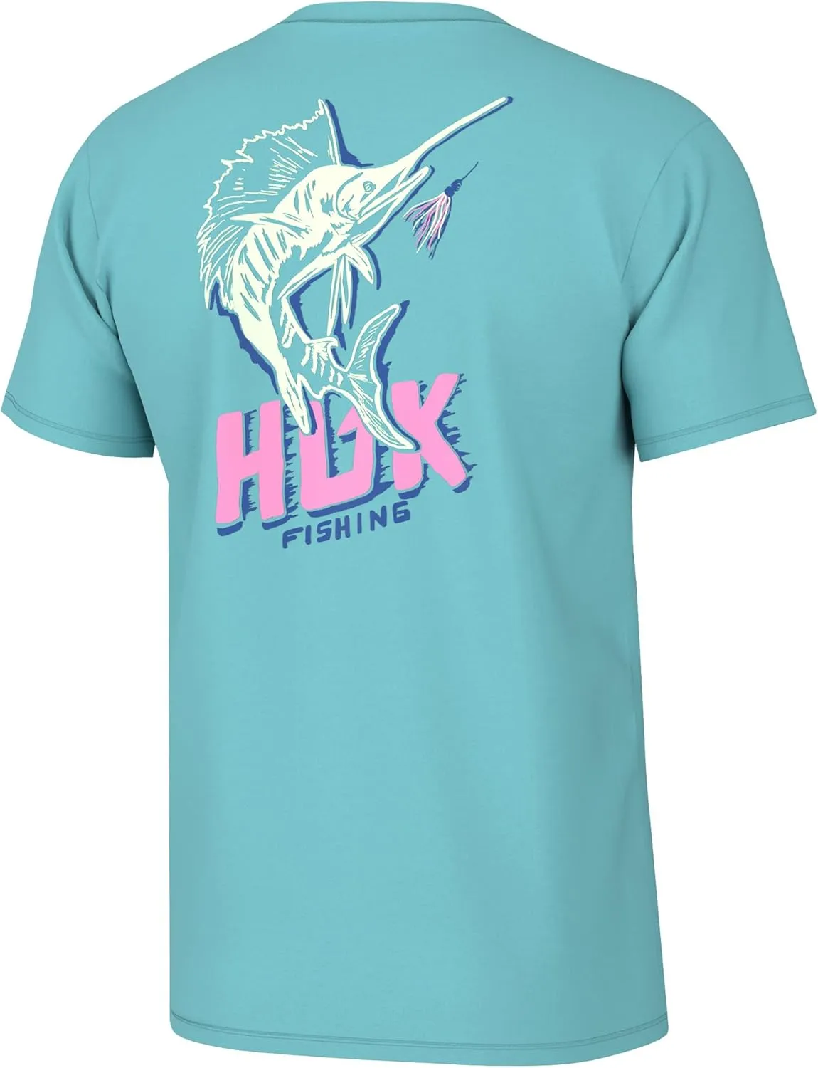 HUK Men's Fishing Graphic Tee, Performance Short Sleeve, Quick-Dry
