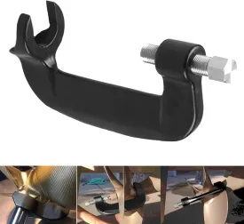 Inboard Propeller Puller C Clamp Shaft Removal Tool Compatible with Ski/Wakeboard/Surf Propeller Fits 1" to 1-1/8" Shaft