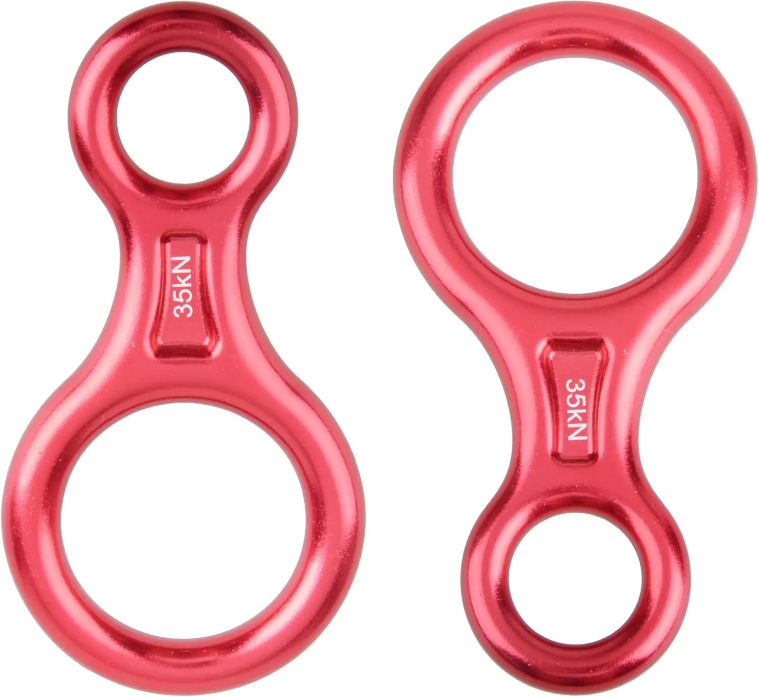 JEELAD 35kN Rescue Figure 8 Descender Climbing Gear Downhill Rappelling Rope Aluminum Alloy for Rock Climbing Training Emergency Aerial Yoga