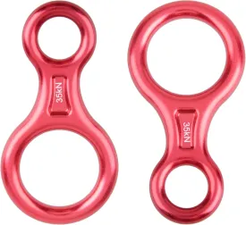 JEELAD 35kN Rescue Figure 8 Descender Climbing Gear Downhill Rappelling Rope Aluminum Alloy for Rock Climbing Training Emergency Aerial Yoga