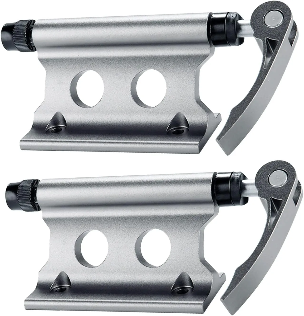 JOJOCY 2PCS Bike Rack Carrier Fork Mount, Universal Alloy Bike Block Fork Lock Mount,Securely Holds All Bicycles & Fits Any Flat Surface for Safe Transportation - Heavy Mountain Bikes, Road Bicycles