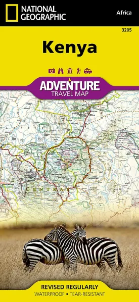 Kenya Map (National Geographic Adventure Map, 3205) Map  Folded Map, January 1, 2020
