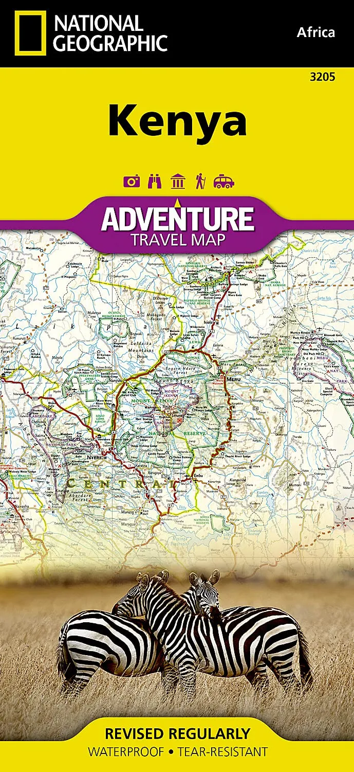 Kenya Map (National Geographic Adventure Map, 3205) Map  Folded Map, January 1, 2020