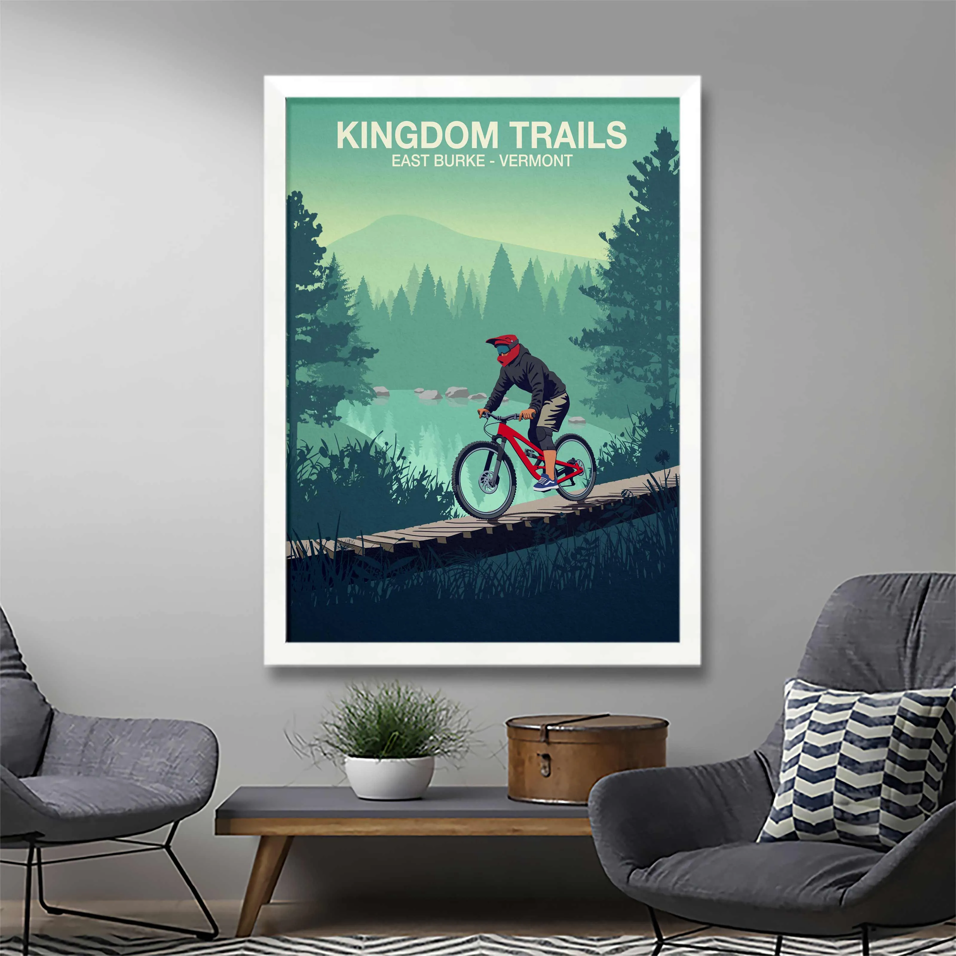 Kingdom Trails Mountain Bike Poster