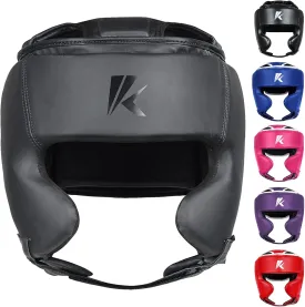Kruzak Unisex Boxing Headgears - MMA Training, Adjustable Padded, Kara,Muay Thai Headgear, Kickboxing, Sparring, Martial Arts, Karate, Taekwondo MMA Body Equipment