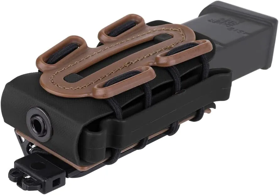 KRYDEX 9mm Pistol Mag Pouch Softshell Magazine Pouch Tactical Magazine Holder Short