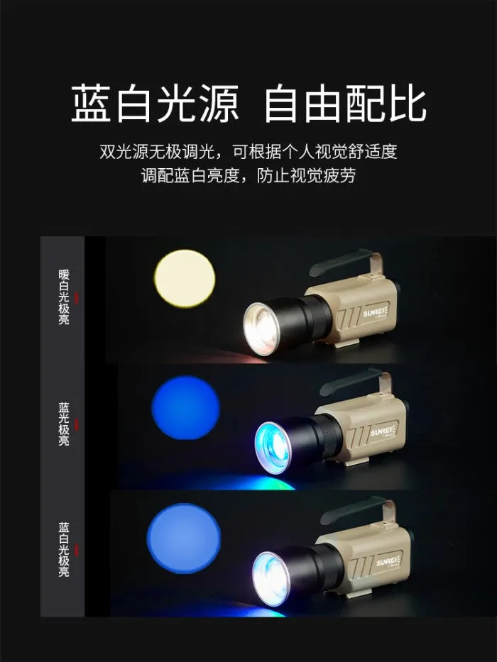 Lampu Senter Jarak Jauh Sunrei Poseidon Max Flashlight Tembak Sorot