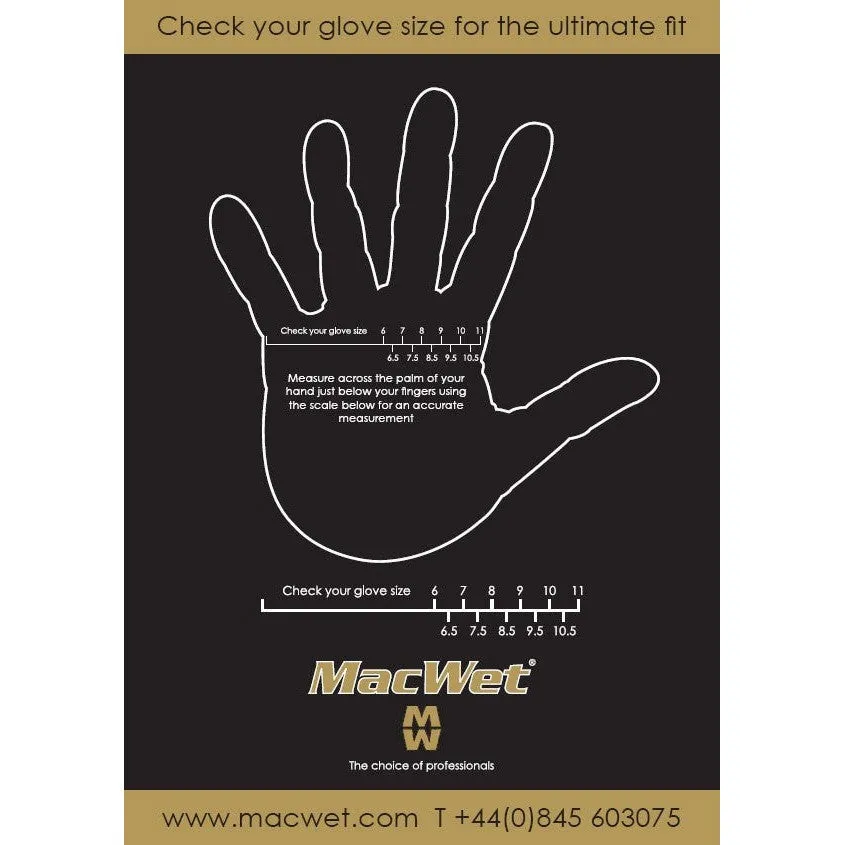 MacWet Riding Gloves Micromesh Short Cuff