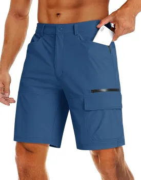 MAGCOMSEN Men's Hiking Cargo Shorts 9" Quick Dry Lightweight Summer Casual Shorts for Men Work Golf Outdoor 5 Pockets