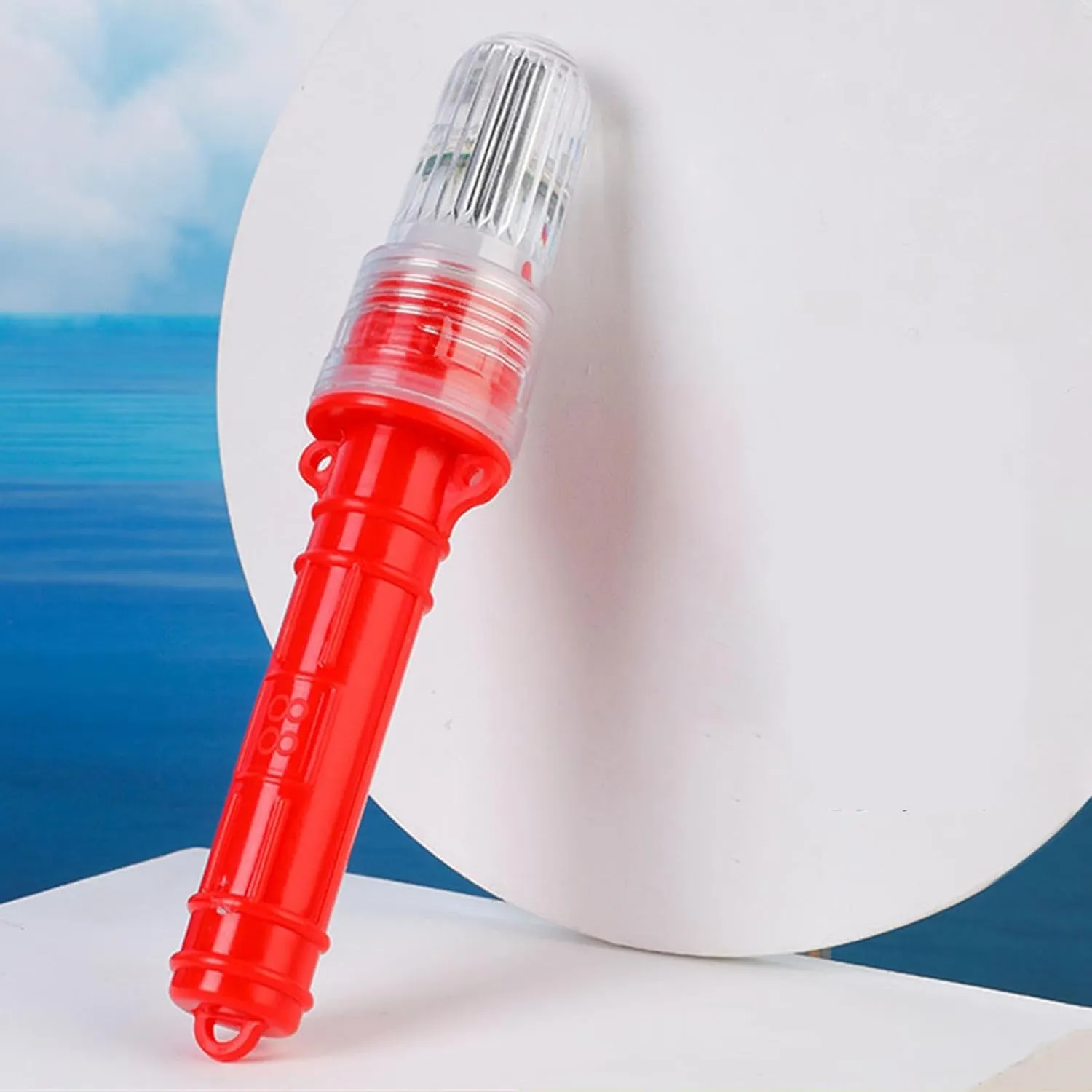 Marine Flares, Boat Safety Kit Coast Guard Approved, Waterproof Fishing Boat Flares, Safety Kit Visual Signal Light-Controlled for Fishing Nets, Buoys & Boats (3 Pcs Red)