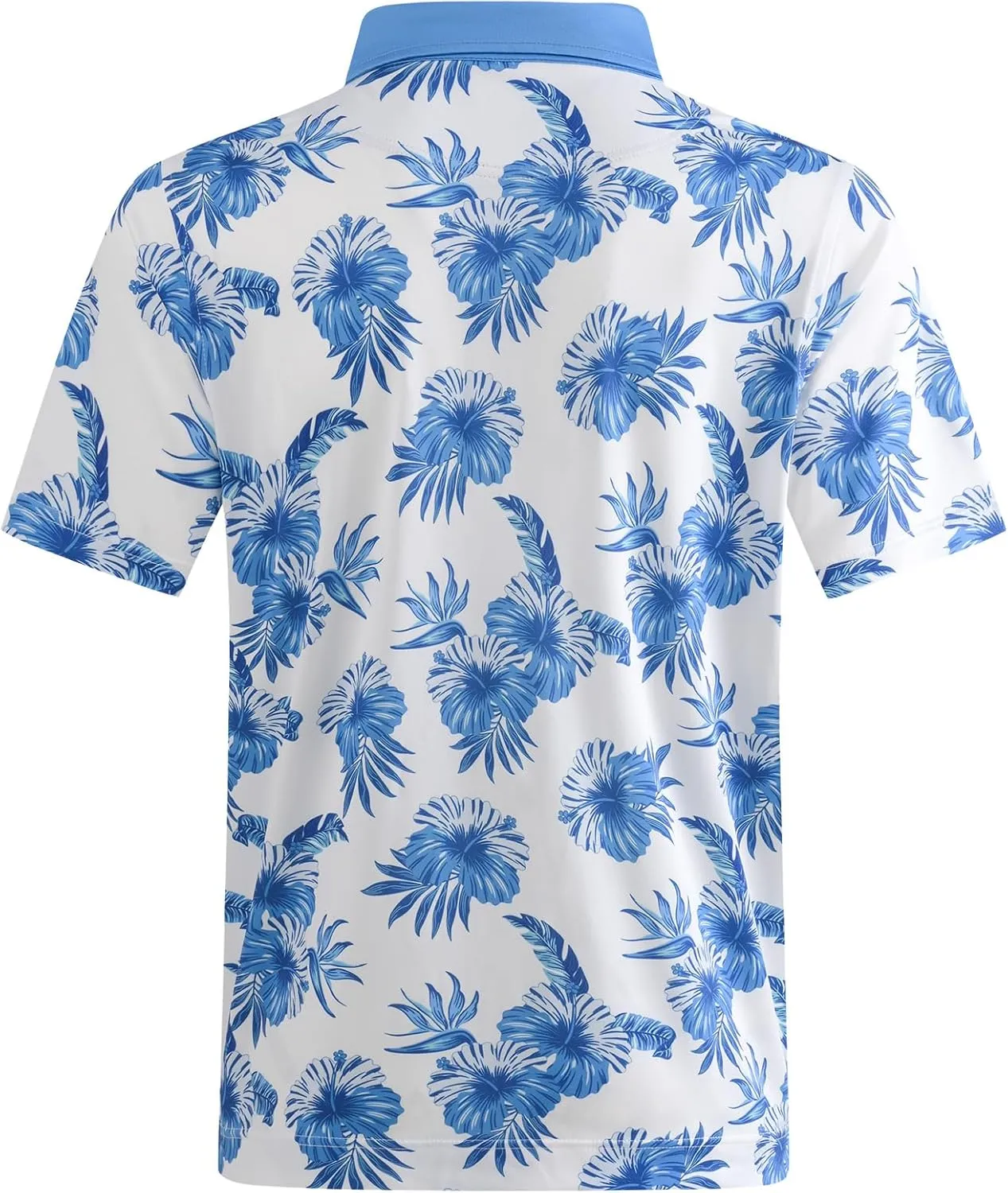 Mens Golf Shirt Moisture Wicking Dry Fit Mens Polo Shirts Dry Fit Performance Men's Golf Shirts Regular Fit Fashion Print