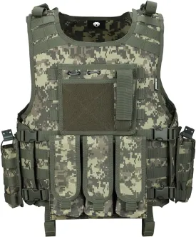 MGFLASHFORCE Tactical Airsoft Vest Adjustable Modular Paintball Vest