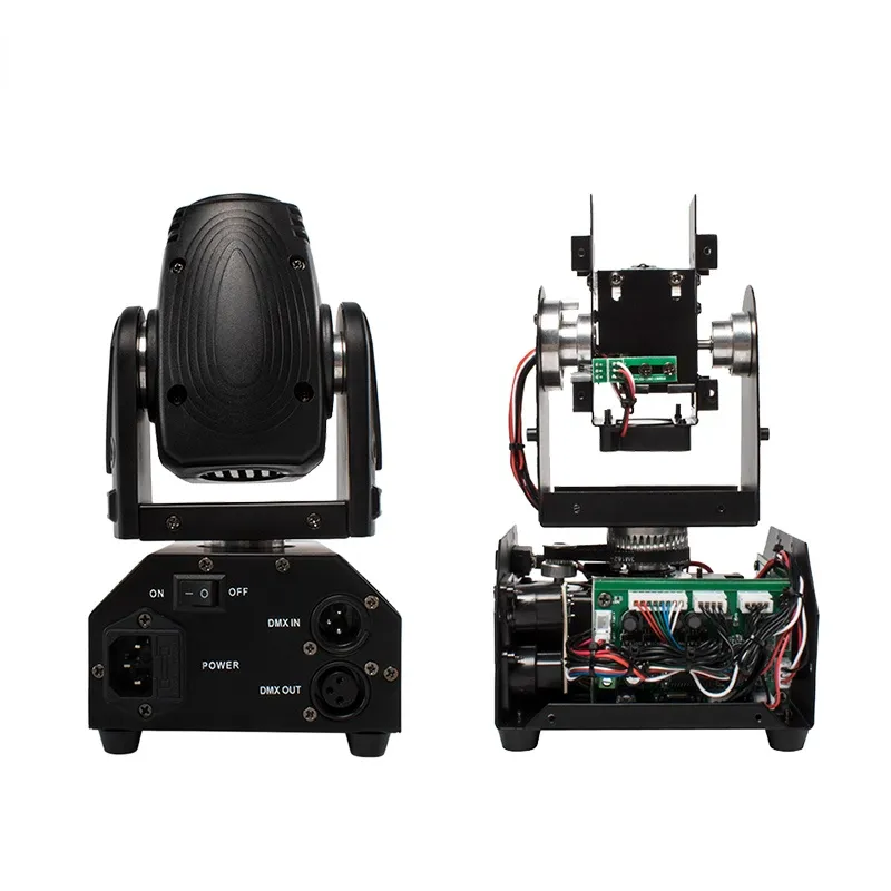 Mini LED 10W Spot Beam Moving Head Light Lyre DMX512 Stage Light Stroboscope For Home Entertainment Professional Stage