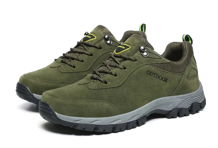 New Original Men's Outdoor Suede Leather Hiking Shoes Travel Hiking Shoes Hunting Shoes Hiking Trail Jogging Shoes Large Size 49