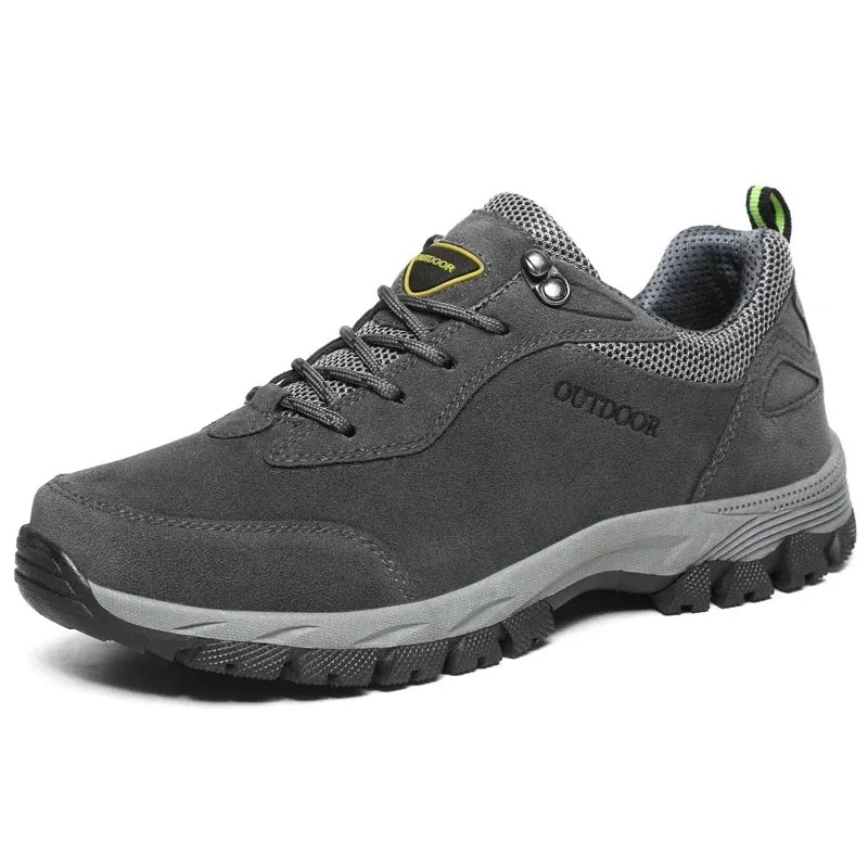 New Original Men's Outdoor Suede Leather Hiking Shoes Travel Hiking Shoes Hunting Shoes Hiking Trail Jogging Shoes Large Size 49