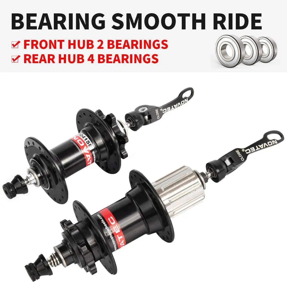 Novatec Mountain Bike Hubs 32-hole Compatible With 8/9/10/11 Speed