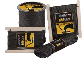 Paracord 550 lb, 7 Strand Type III Paracord Rope 100ft 4mm, High Strength Nylon Parachute Cord for Camping, Survival, Tactical and Hiking, Black