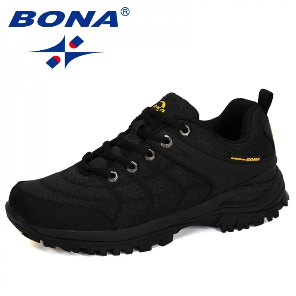 Popular Hiking Shoes Man Nubuck Leather Mesh Outdoor Sport Shoes