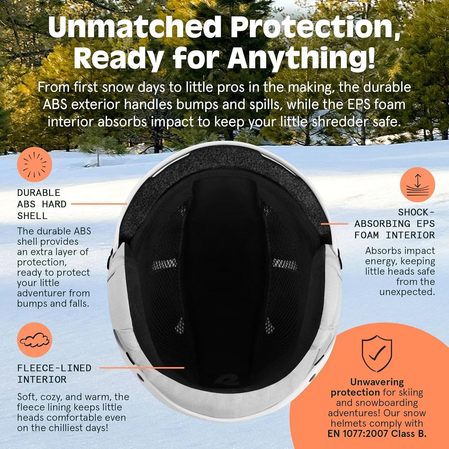 Retrospec Comstock Youth Ski & Snowboard Helmet for Kids - Durable ABS Shell, Protective EPS Foam & Cooling Vents - Adjustable Fit for Boys & Girls