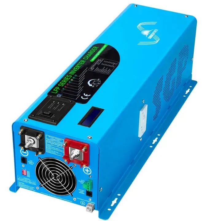 Sungold Power 4000W DC 12V Pure Sine Wave Inverter Charger WIth Two 12V 200AH Battery