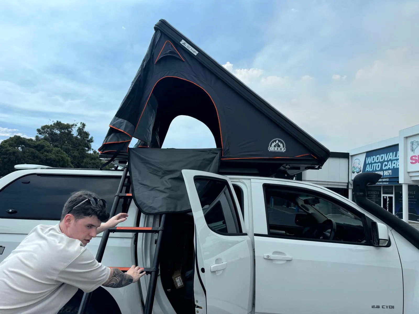 Super Slimline Max Rooftop Tent Plus Zipping Awning